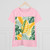 Tropical Leaf Harmony - Women's Midweight Cotton Tee