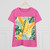 Tropical Leaf Harmony - Women's Midweight Cotton Tee