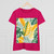 Tropical Leaf Harmony - Women's Midweight Cotton Tee