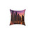 Dubai Marina Dreamscape - Square Poly Canvas Pillow