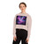 Luminous Cosmic Veil - Women’s Cropped Hooded Sweatshirt