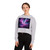 Luminous Cosmic Veil - Women’s Cropped Hooded Sweatshirt