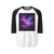 Luminous Cosmic Veil - Unisex Three-Quarter Sleeve Raglan Shirt