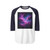 Luminous Cosmic Veil - Unisex Three-Quarter Sleeve Raglan Shirt