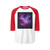 Luminous Cosmic Veil - Unisex Three-Quarter Sleeve Raglan Shirt
