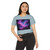 Luminous Cosmic Veil - Women's Festival Crop Top