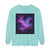 Luminous Cosmic Veil - Unisex Garment-dyed Long Sleeve T-Shirt