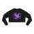 Luminous Cosmic Veil - Women's Cropped Sweatshirt