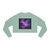 Luminous Cosmic Veil - Women's Cropped Sweatshirt