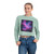 Luminous Cosmic Veil - Women's Cropped Sweatshirt