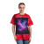 Luminous Cosmic Veil - Tie-Dye Tee, Crystal