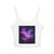 Luminous Cosmic Veil - Women's Spaghetti Strap Tank Top