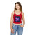 Luminous Cosmic Veil - Women's Spaghetti Strap Tank Top