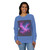 Luminous Cosmic Veil - Unisex French Terry Raglan Crewneck