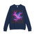 Luminous Cosmic Veil - Unisex French Terry Raglan Crewneck