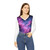 Luminous Cosmic Veil - Women's Long Sleeve V-neck Shirt (AOP)