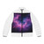 Luminous Cosmic Veil - Men's Puffer Jacket (AOP)