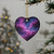 Luminous Cosmic Veil - Decorative Ceramic Ornaments, Double-Sided (1pc, 3pcs, 5pcs, 10pcs)