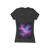 Luminous Cosmic Veil - Women's Jersey Short Sleeve Deep V-Neck Tee