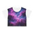 Luminous Cosmic Veil - Crop Tee (AOP)