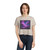Luminous Cosmic Veil - Women's Flowy Cropped Tee