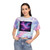 Luminous Cosmic Veil - Women's Tie-Dye Crop Tee