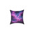 Luminous Cosmic Veil - Square Poly Canvas Pillow