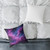 Luminous Cosmic Veil - Square Poly Canvas Pillow