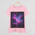 Luminous Cosmic Veil - Women's Midweight Cotton Tee