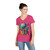 Disco Fever Nights - Ladies' V-Neck T-Shirt