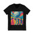 Disco Fever Nights - Unisex Jersey Short Sleeve V-Neck Tee