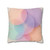 Ethereal Circle Symphony - Square Poly Canvas Pillowcase