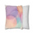 Ethereal Circle Symphony - Square Poly Canvas Pillowcase