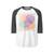 Ethereal Circle Symphony - Unisex Three-Quarter Sleeve Raglan Shirt