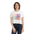 Ethereal Circle Symphony - Women's Flowy Cropped Tee