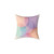Ethereal Circle Symphony - Square Poly Canvas Pillow
