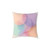 Ethereal Circle Symphony - Square Poly Canvas Pillow