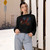 Eternal Ember Wyrm - Women's Cropped Fleece Pullover