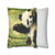 Whimsical Panda Play - Square Poly Canvas Pillowcase
