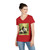 Whimsical Panda Play - Ladies' V-Neck T-Shirt