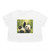 Whimsical Panda Play - Women's Flowy Cropped Tee