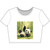 Whimsical Panda Play - Women’s Poly-Cotton Crop Tee