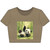 Whimsical Panda Play - Women’s Poly-Cotton Crop Tee