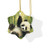 Whimsical Panda Play - Decorative Ceramic Ornaments, Double-Sided (1pc, 3pcs, 5pcs, 10pcs)