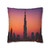 Dubai Dusk Mirage - Square Poly Canvas Pillowcase