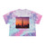 Dubai Dusk Mirage - Women's Tie-Dye Crop Tee