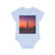 Dubai Dusk Mirage - Baby Organic Short Sleeve Bodysuit