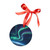 Celestial Aurora Dance - Acrylic Ornament with Ribbon
