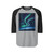 Celestial Aurora Dance - Unisex Three-Quarter Sleeve Raglan Shirt