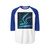 Celestial Aurora Dance - Unisex Three-Quarter Sleeve Raglan Shirt